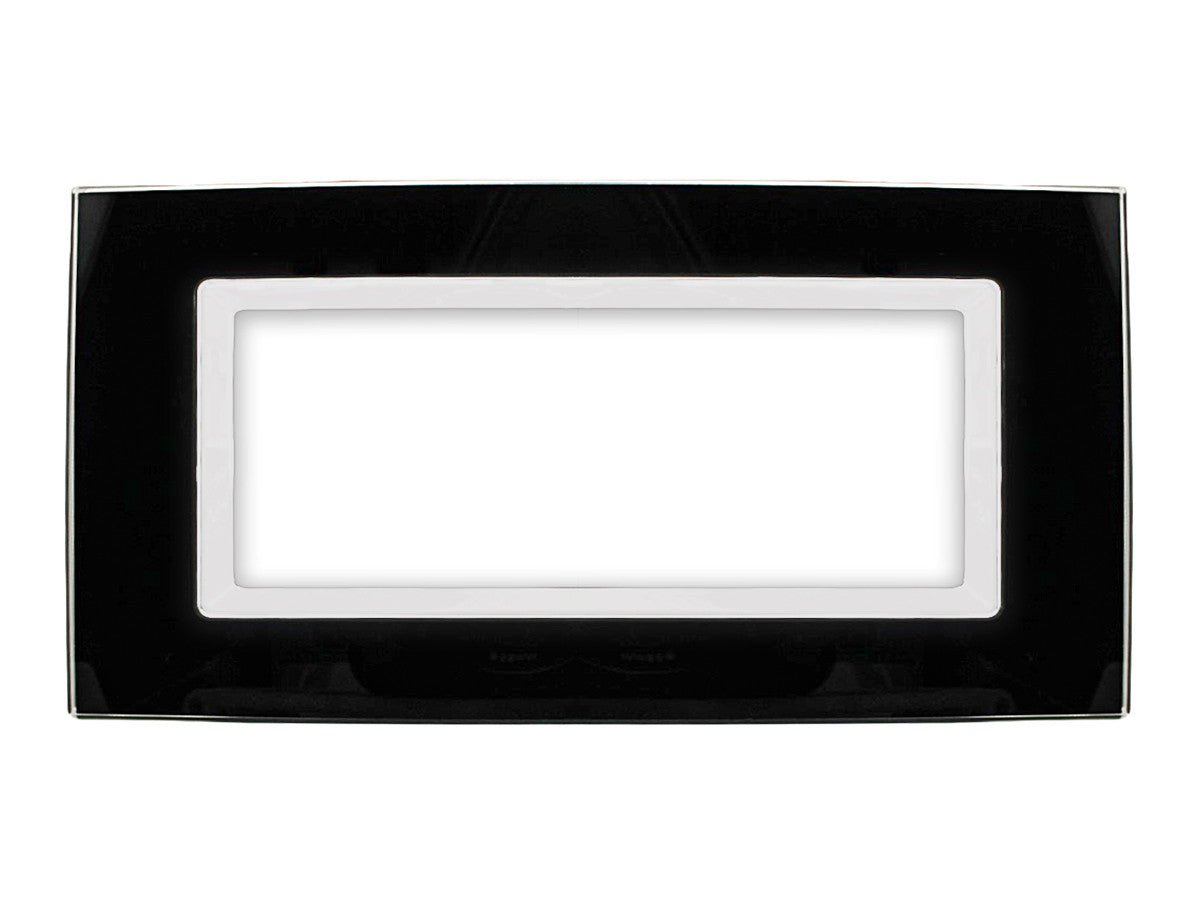 Placca Plexi Plexiglass effetto Vetro Lucido compatibile con Bticino Living Light - puntoluceled