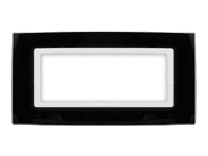 Placca Plexi Plexiglass effetto Vetro Lucido compatibile con Bticino Living Light - puntoluceled