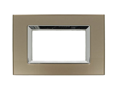 Placca Plexi Plexiglass effetto Vetro Lucido compatibile con Bticino Living Light - puntoluceled