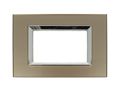 Placca Plexi Plexiglass effetto Vetro Lucido compatibile con Bticino Living Light - puntoluceled