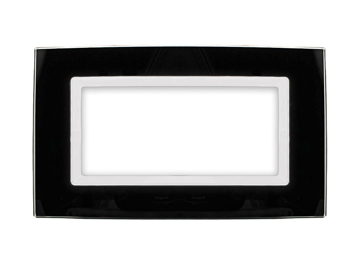 Placca Plexi Plexiglass effetto Vetro Lucido compatibile con Bticino Living Light - puntoluceled