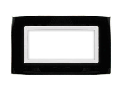 Placca Plexi Plexiglass effetto Vetro Lucido compatibile con Bticino Living Light - puntoluceled