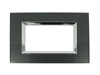 Placca Plexi Plexiglass effetto Vetro Lucido compatibile con Bticino Living Light - puntoluceled