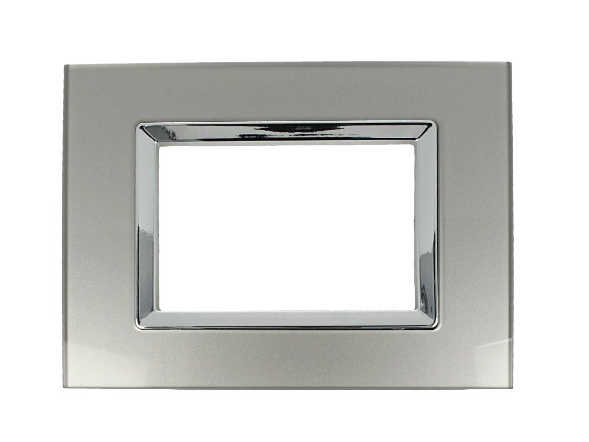 Placca Plexi Plexiglass effetto Vetro Lucido compatibile con Bticino Living Light - puntoluceled