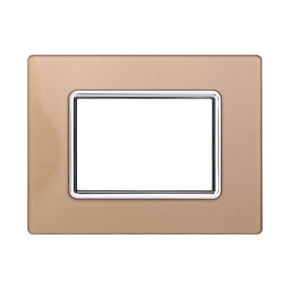 Placca Vetro Serie Space Compatibile con Bticino Living Light - puntoluceled