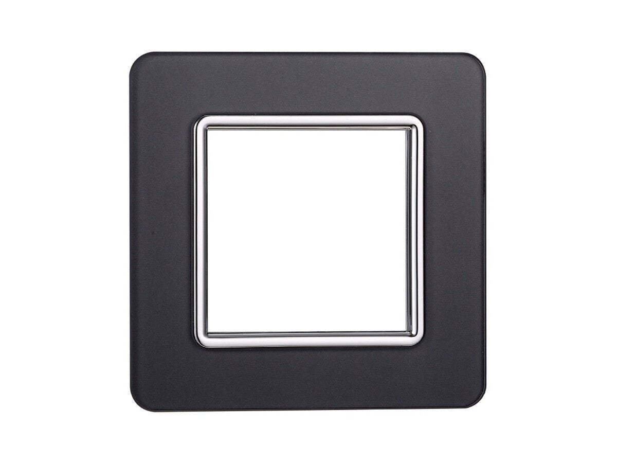 Placca Vetro Serie Starlight Compatibile Plana supporto muro incasso - puntoluceled