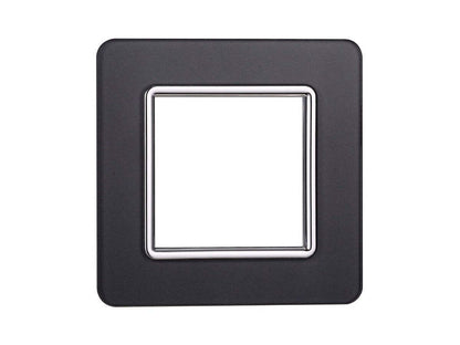 Placca Vetro Serie Starlight Compatibile Plana supporto muro incasso - puntoluceled