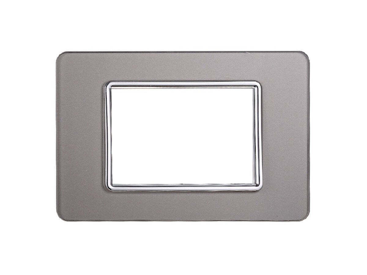 Placca Vetro Serie Starlight Compatibile Plana supporto muro incasso - puntoluceled