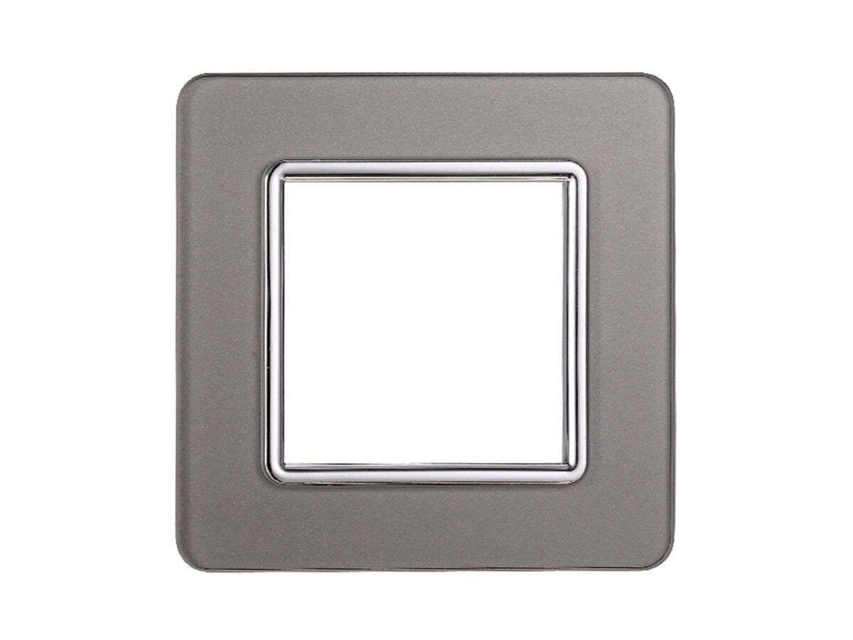 Placca Vetro Serie Starlight Compatibile Plana supporto muro incasso - puntoluceled