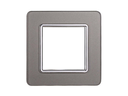 Placca Vetro Serie Starlight Compatibile Plana supporto muro incasso - puntoluceled