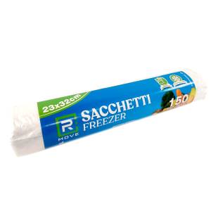 RMove 1Rotolo da 150 Sacchi Freezer 23x32cm Trasparenti - puntoluceled