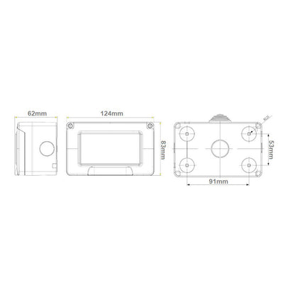 Custodia idrobox con coperchio 2 3 4 posti compatibile con Vimar Plana ip55