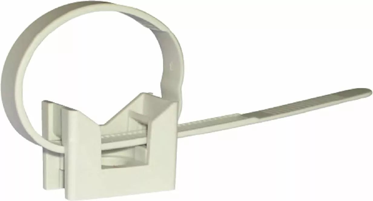 10 pezzi Fascetta con Base 16 A 32mm Per Fissaggio Tubi Protettivi Rigidi Plastica Metallo