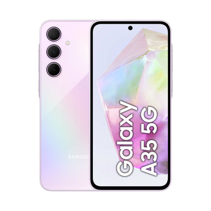 Samsung Galaxy A35 5G Display FHD+ Super AMOLED 6.6”, Android 14, 6GB RAM, 128GB, Dual SIM, Batteria 5.000 mAh, Awesome Lilac - puntoluceled