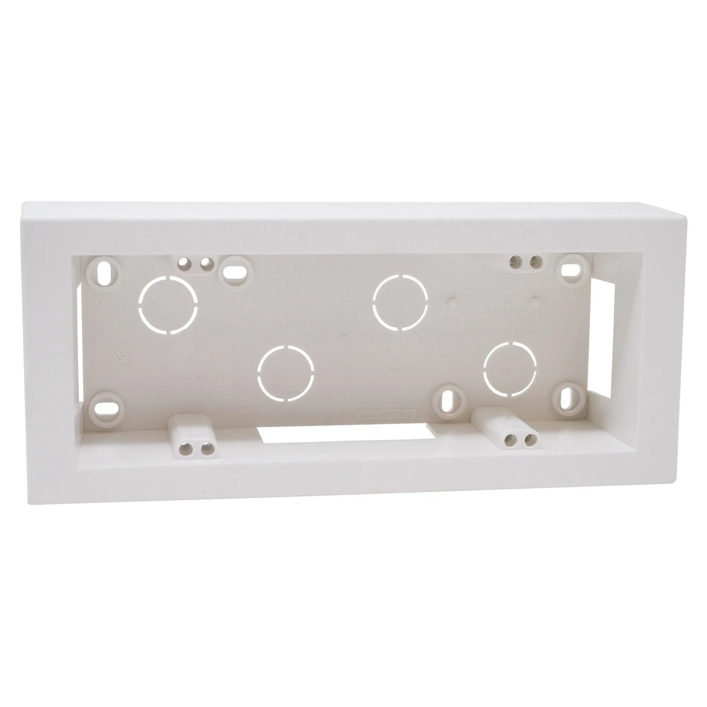 Scatola da parete monoblocco montaggio esterno universale colore bianco IP40 - puntoluceled
