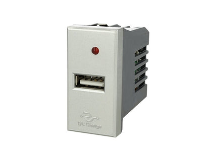 Modulo caricatore 1 USB singolo compatibile con BticinoAxolute