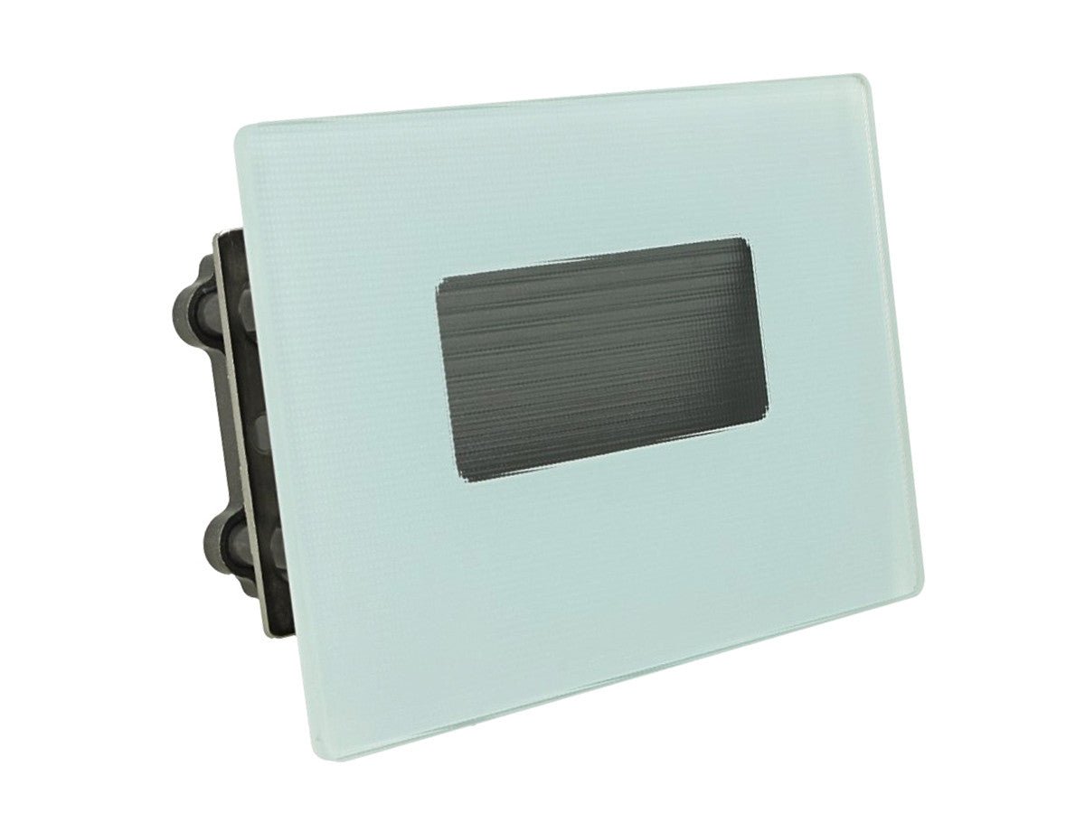Segnapasso LED 3W da incasso 503 IP65 con cornice effetto vetro CCT 3 in 1