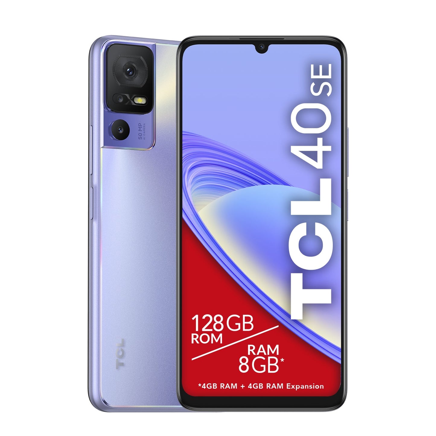 TCL 40 SE 17,1 cm (6.75&#34;) Doppia SIM Android 13 4G USB tipo - C 4 GB 128 GB 5010 mAh Viola - puntoluceled