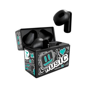 Techmade Earbuds TM - XM191 - BKGR Con Pattern Verde - puntoluceled